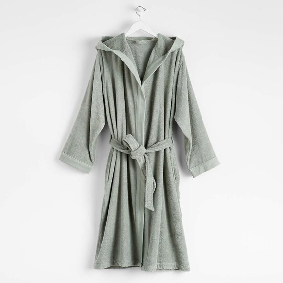 Crate&Barrel Other - Crate & Barell Iceberg Green  Turkish Cotton Bathrobe Towel